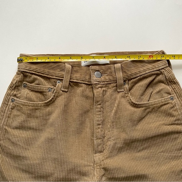 Aritzia Denim Forum Arlo High Rise Straight Corduroy Pant in Oxford Light Tan - Picture 11 of 14